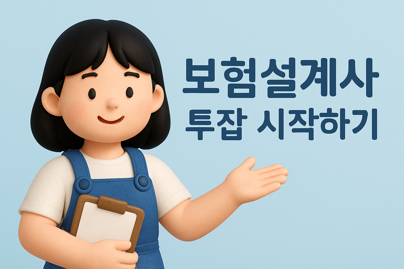 보험설계사 부업 시작하는 방법을 안내하는 친근한 이미지